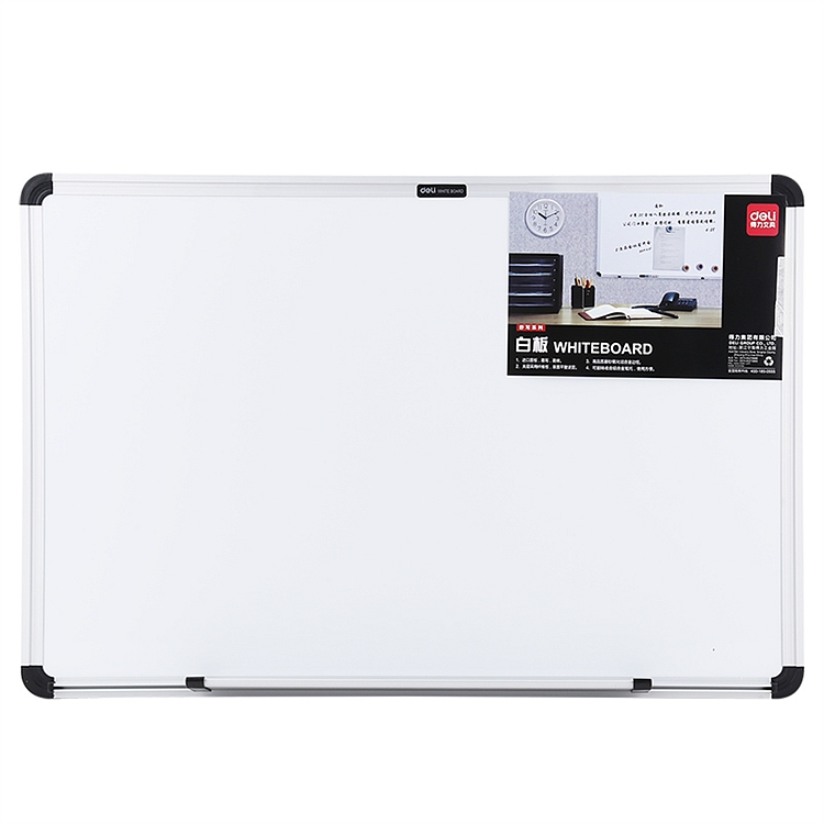 得力7852单面磁性白板 40*60cm 书写白板 可悬挂 会议展板
