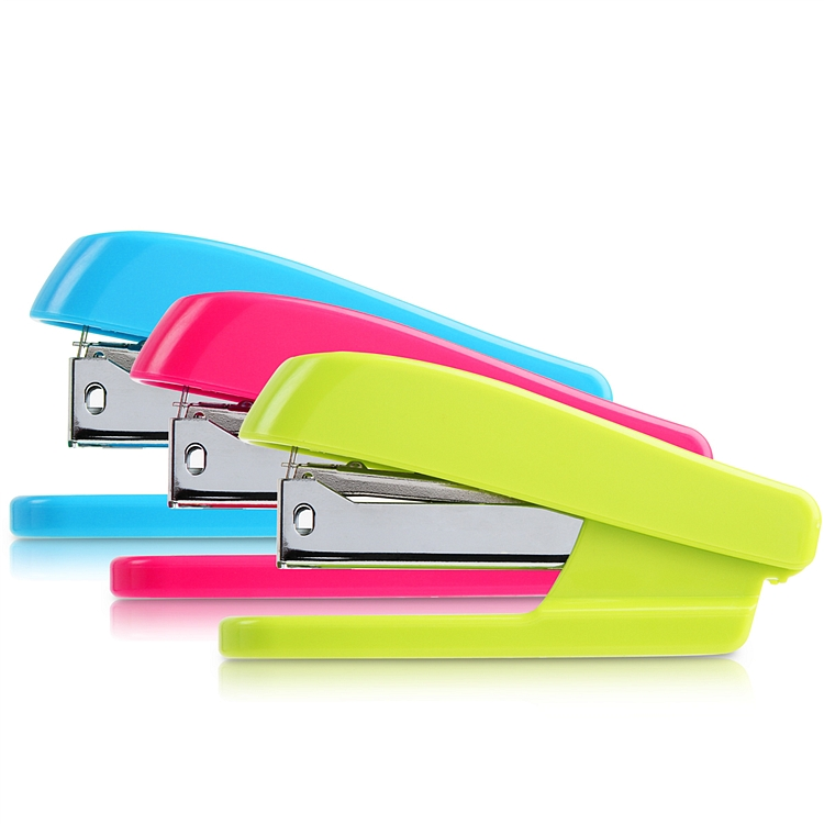 订书机得力文具12号装订机可订20页学生订书器省力包邮办公订书钉