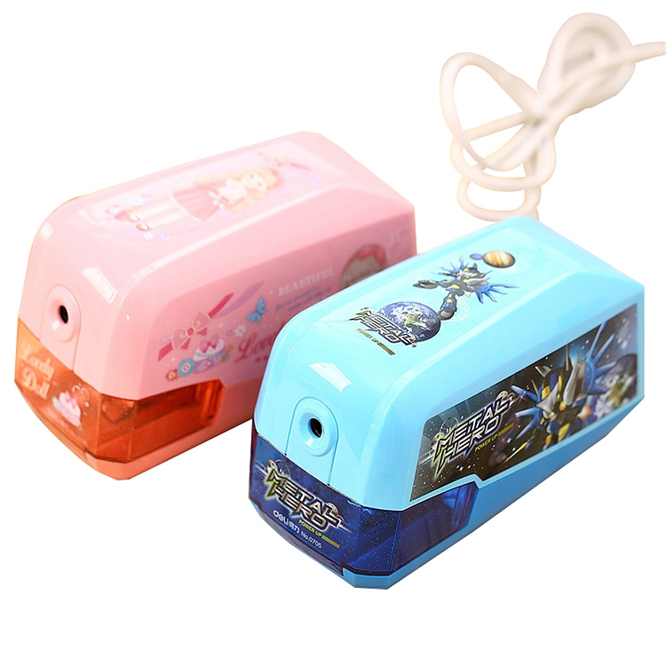 得力电动削笔机 自动转笔刀削笔刀电动削笔器 儿童节礼物 卷笔刀小学生全多功能刨铅笔刀学习文具用品