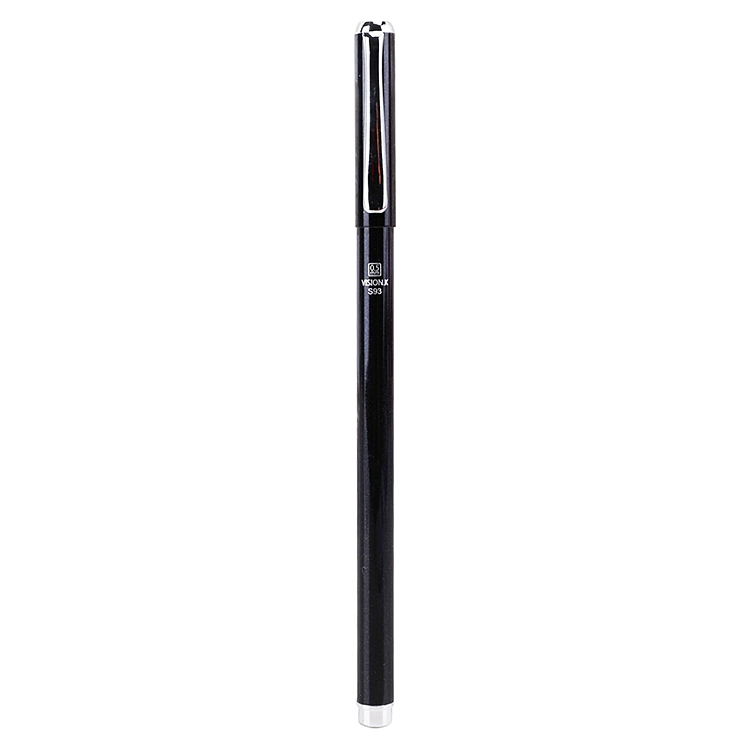 得力（deli） 中性笔金属签字商务碳素笔 0.5mm 黑色S93  5支装