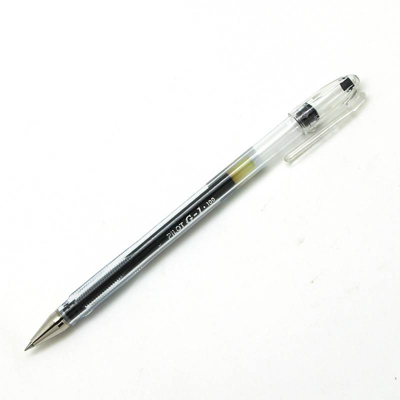 百乐（PILOT）BL-G1-5中性笔学生用大容量考试用子弹头啫喱水笔办公签字笔黑红蓝0.5mm 黑色【单支散装】