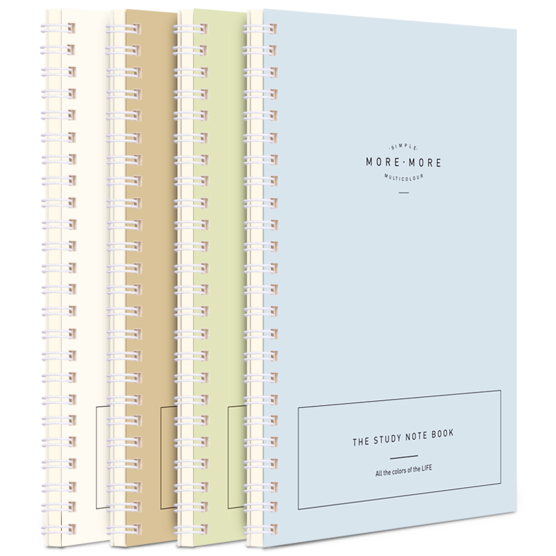 得力(deli)4本A5/60张乐素系列笔记本LA560-01JY