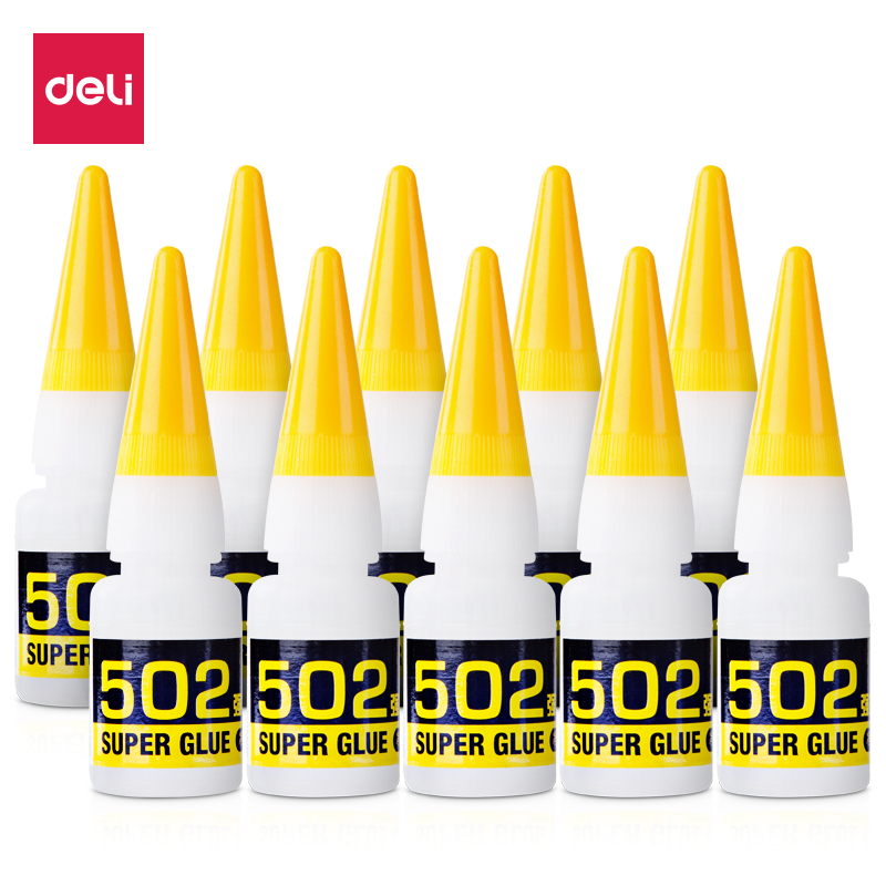 得力(deli)502强力胶 8g/支 10瓶装  7144