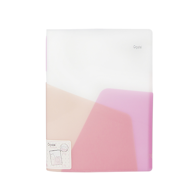  金得利(KINARY)A4 30页 创意文件夹试卷夹袋多层收纳插页资料册粉色1个装CF923