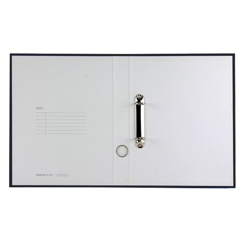  金得利DCL10115A/DW A41.5寸纸板长强力夹蓝色黑色单双强力夹2孔夹纸板文件夹板夹DCL10115D黑【D型二孔夹】