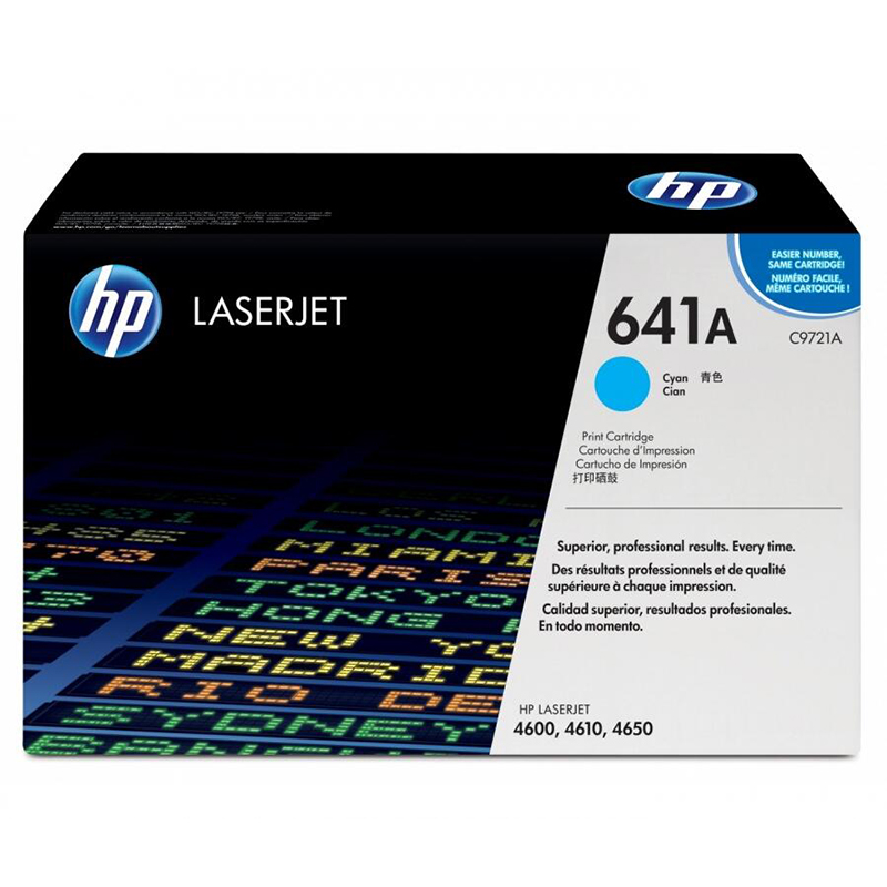 惠普（HP）641A系列C9721A青色 硒鼓(适用4600DN/4650系列机型)约8000页
