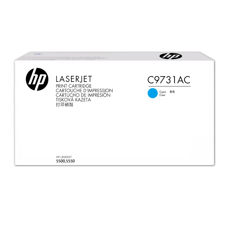 惠普（HP）645A打印机硒鼓C9730A-C9733A（适用HP5500 5550惠普C9731AC青色（约12000页）