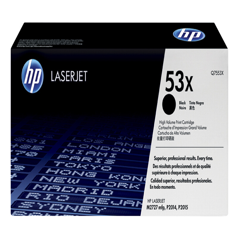 惠普（HP）LaserJet Q7553X 黑色硒鼓 53X（适用LaserJetP2014/2015系列2727系列）