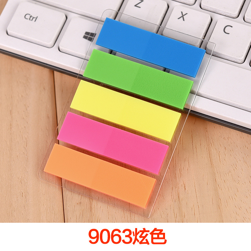 得力（deli）9063 指示标签12*44mm(混)(24袋装)