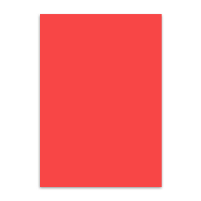 传美 A4 大红色彩色复印纸 80g 100张/包 单包装