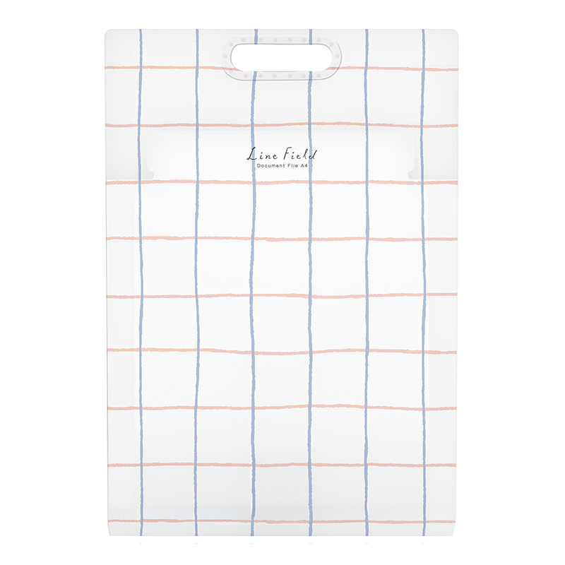 国誉（KOKUYO）格子印象竖款风琴包 风琴夹 资料册文件夹360*240*7mmA4S/6袋蓝红WSG-DFL65BR