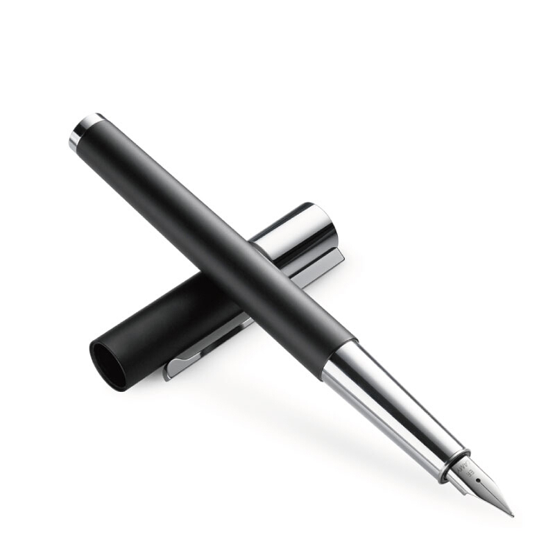凌美(LAMY)钢笔签字笔墨水笔 Scala天阶系列磨砂黑墨水笔男女商务办公礼品笔钢笔EF笔尖