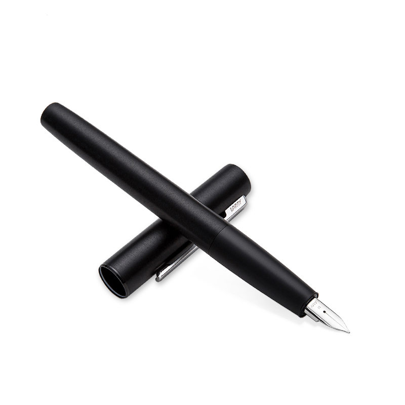 凌美(LAMY) Aion永恒系列时尚商务办公钢笔签字笔墨水笔黑色标准EF尖成人学生练字笔