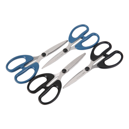 晨光(M&G)文具160mm不锈钢剪刀 经典家居剪刀 办公学习手工剪纸刀剪子 4把装ASS91444