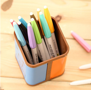 得力 A32356 彩色中性笔彩色笔芯针管0.38创意水笔签字笔