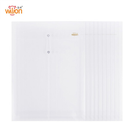 惠朗（huilang） 10只透明绕绳文件袋 档案袋资料袋 资料收纳袋 7039