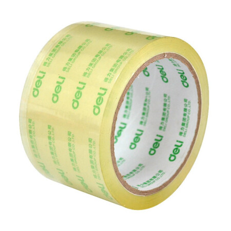 得力（deli）高透明封箱胶带   办公用品 60mm*50y 6卷装 30322