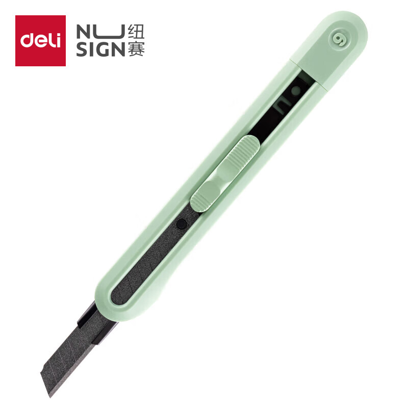 得力（deli）纽赛小号特氟龙美工刀 岩井绿 NS063T